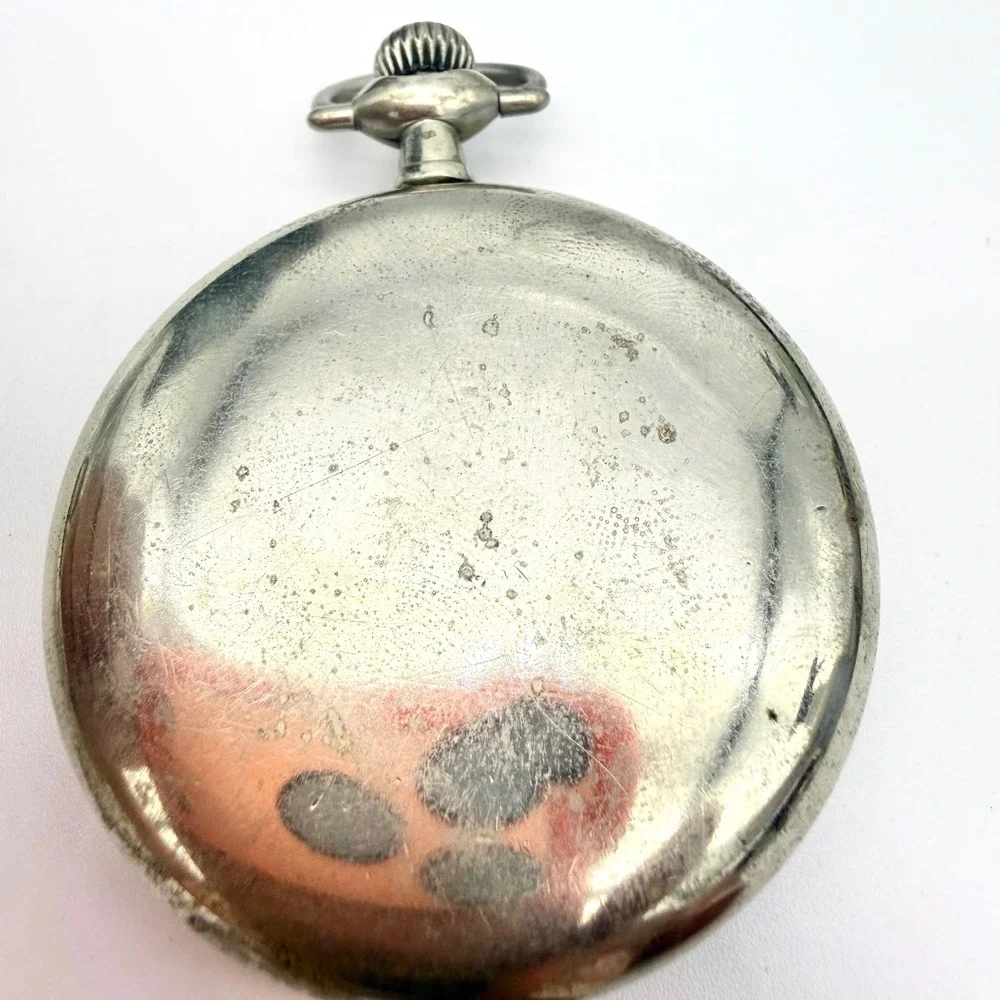 1927 Elgin Pocket Watch Size 16s Grade 480 7J Silverode Red Minute Track Running